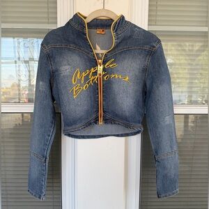 Vintage Apple Bottoms Cropped Jean Jacket